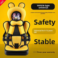 Portable simple child safety car seat 0-12 years old