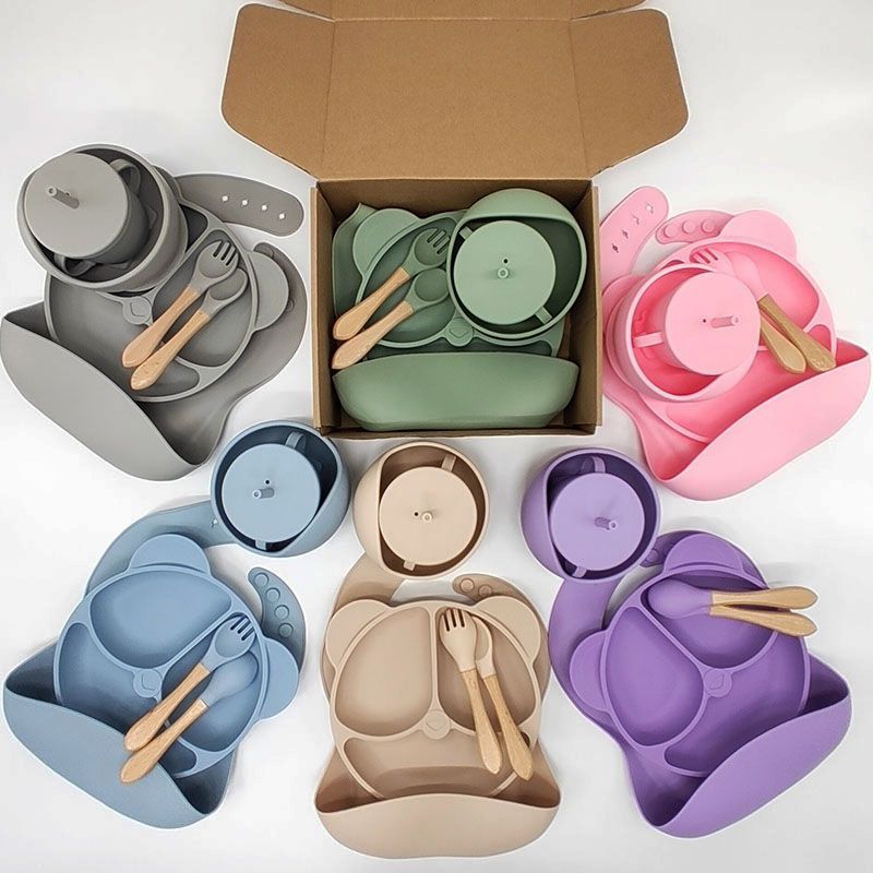 Silicone Baby Tableware Set 6-Piece