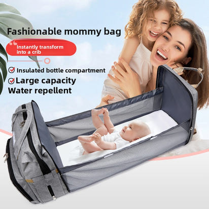 Fashion Foldable Baby Diaper Shoulder Bag