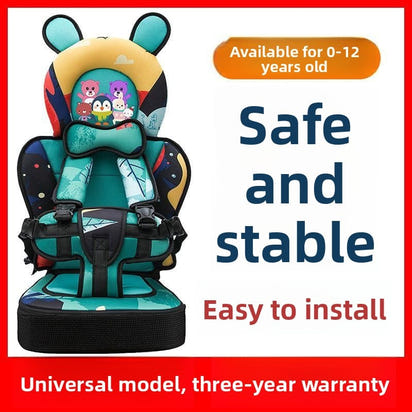 Portable simple child safety car seat 0-12 years old