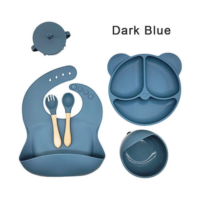 Silicone Baby Tableware Set 6-Piece