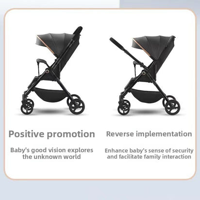 Lightweight Foldable Two-Way Baby Stroller